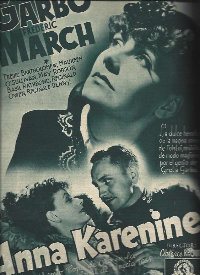 LAMINA 30858: Publicidad de Ana Karenina con Greta Garbo