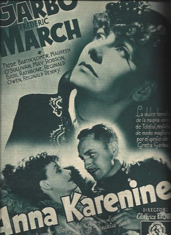 LAMINA 30858: Publicidad de Ana Karenina con Greta Garbo