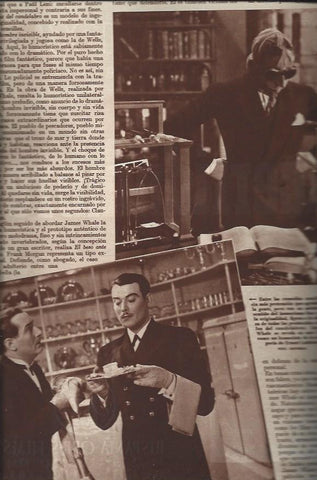 LAMINA 30866: Escenas de El hombre invisible y A la luz del candelabro