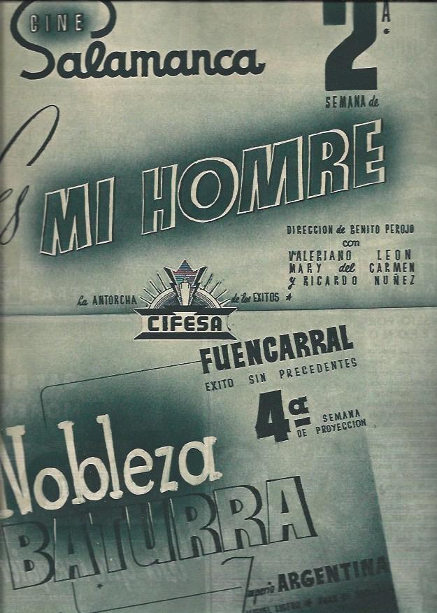 LAMINA 30869: Publicidad de los cines Salamanca y Fuencarral