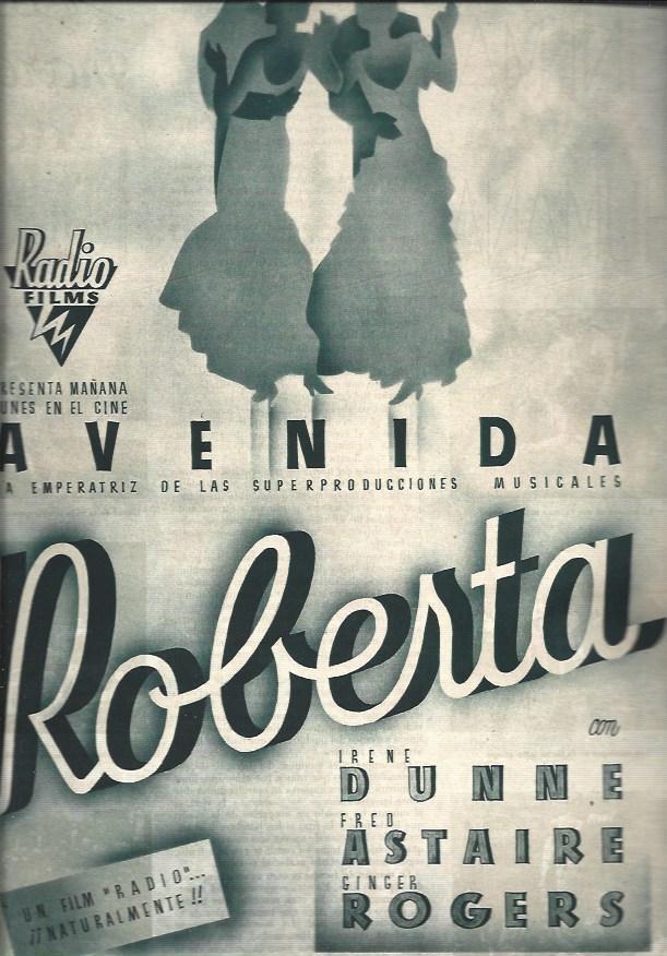 LAMINA 30823: Publicidad de Roberta con Irene Dunne y Fred Astaire