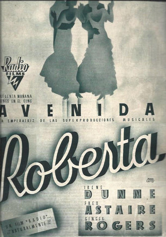 LAMINA 30823: Publicidad de Roberta con Irene Dunne y Fred Astaire