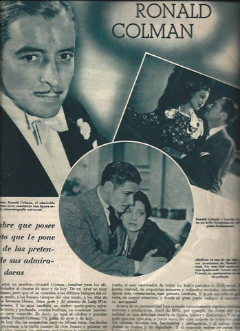 LAMINA 31426: Ronald Colman