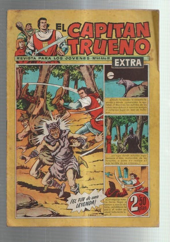 El Capitan Trueno Extra numero 060 (numerado 2 en trasera)