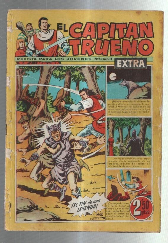 El Capitan Trueno Extra numero 060 (numerado 3 en trasera y aviejado)