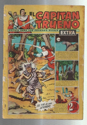 El Capitan Trueno Extra numero 060 (numerado 3 en trasera y aviejado)