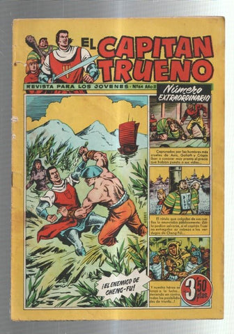 El Capitan Trueno Extra numero 064 (numerado 4 en trasera) (aviejado)