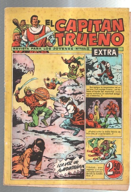 El Capitan Trueno Extra numero 070 (numerado 4 en trasera) (cubierta suelta)