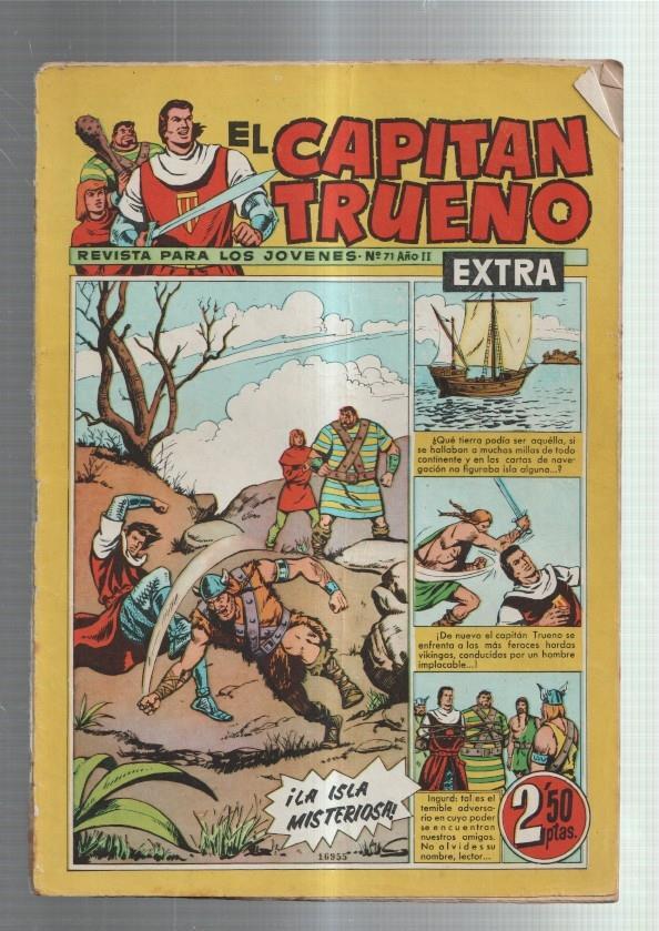 El Capitan Trueno Extra numero 071 (numerado 2 en trasera) (cubierta medio suelta)