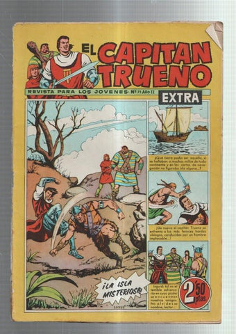 El Capitan Trueno Extra numero 071 (numerado 2 en trasera) (cubierta medio suelta)