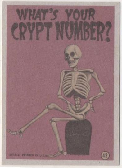 Cromo E01068: Album 3-Monster Greeting Cards, Card nº 42