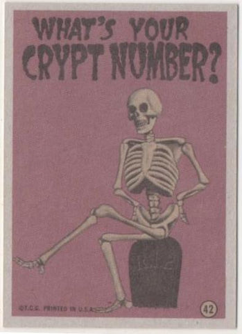Cromo E01068: Album 3-Monster Greeting Cards, Card nº 42