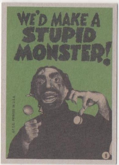 Cromo E01035: Album 3-Monster Greeting Cards, Card nº 9