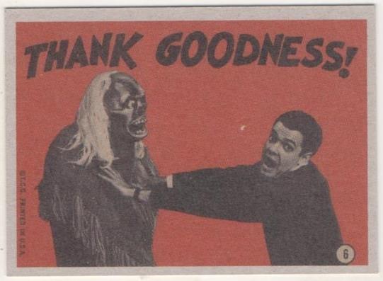 Cromo E01032: Album 3-Monster Greeting Cards, Card nº 6