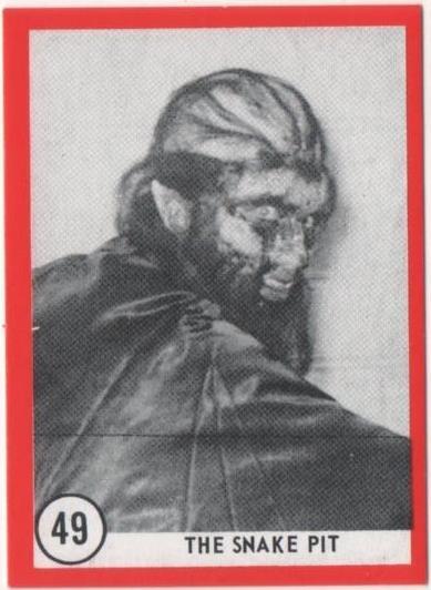 Cromo E01125: Album 3-Famous Monsters Series, Card nº 49. The Snake Pit