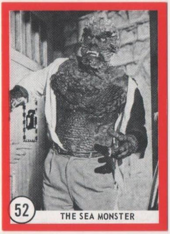 Cromo E01128: Album 3-Famous Monsters Series, Card nº 52. The Sea Monster