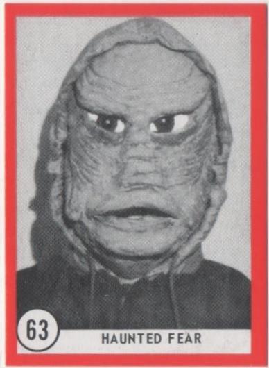 Cromo E01139: Album 3-Famous Monsters Series, Card nº 63. Haunted Fea