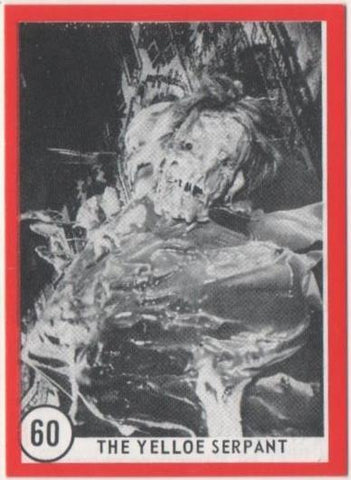 Cromo E01136: Album 3-Famous Monsters Series, Card nº 60 The Yelloe Serpant