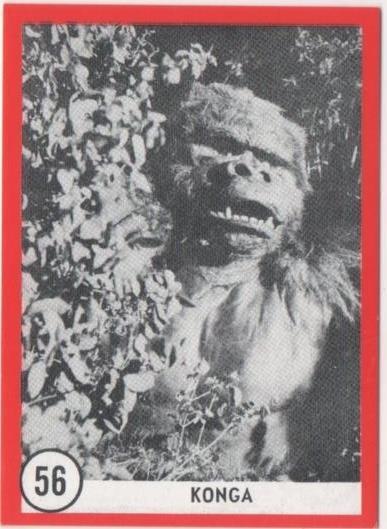 Cromo E01132: Album 3-Famous Monsters Series, Card nº 56. Konga