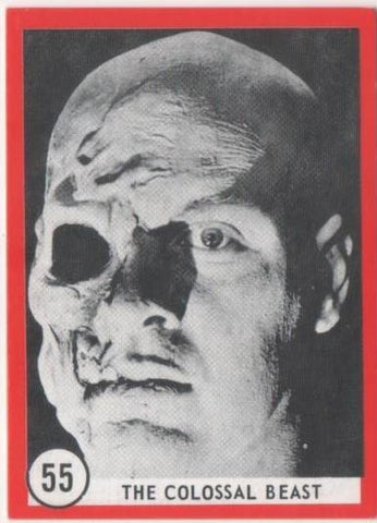 Cromo E01131: Album 3-Famous Monsters Series, Card nº 55. The Colossal Beast