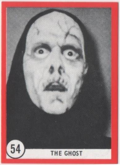 Cromo E01130: Album 3-Famous Monsters Series, Cards nº 54. The Ghost