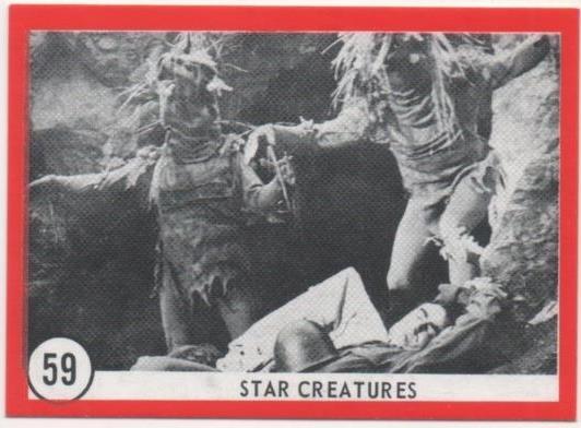 Cromo E01135: Album 3-Famous Monsters Series, Card nº 59. Star Creatures