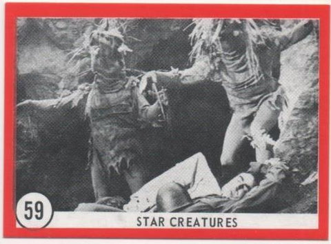 Cromo E01135: Album 3-Famous Monsters Series, Card nº 59. Star Creatures
