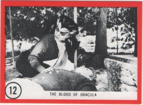 Cromo E01088: Album 3-Famous Monsters Series, Card nº 12. The Blood of Dracula