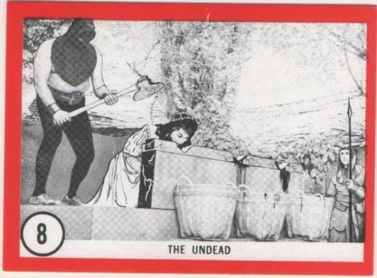Cromo E01084: Album 3-Famous Monsters Series, Card nº 8. The Undead