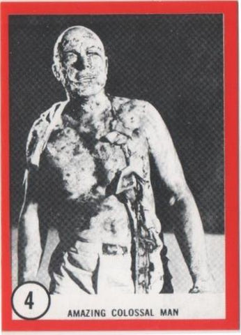 Cromo E01080: Album 3-Famous Monsters Series, Card nº 4. Amazing Colossal Man