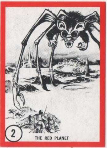 Cromo E01078: Album 3-Famous Monsters Series, Card nº 2. The Red Planet
