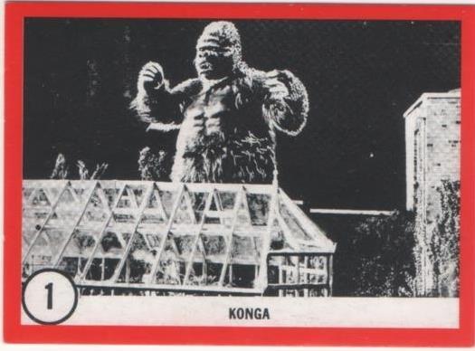 Cromo E01077: Album 3- Famous Monsters series, Crd nº 1. Konga