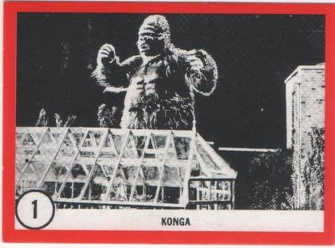 Cromo E01077: Album 3- Famous Monsters series, Crd nº 1. Konga