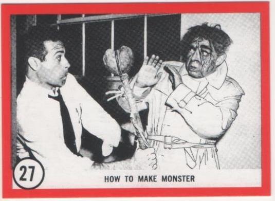 Cromo E01103: Album 3-Famous Monsters Series, Card nº 27.How to Make Monster