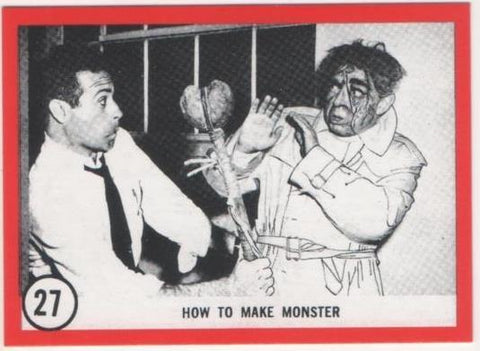Cromo E01103: Album 3-Famous Monsters Series, Card nº 27.How to Make Monster