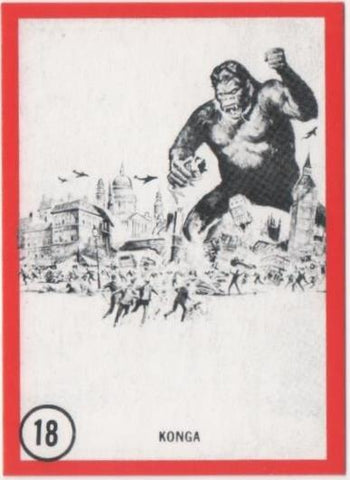 Cromo E01094: Album 3-Famous Monsters Series, Card nº 18. Konga