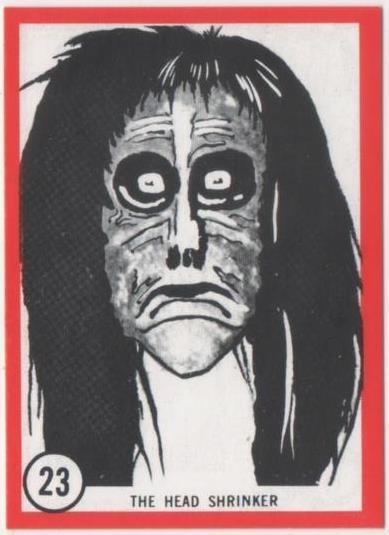 Cromo E01099: Album 3-Famous Monsters Series, Card nº 23.The Head Shinker