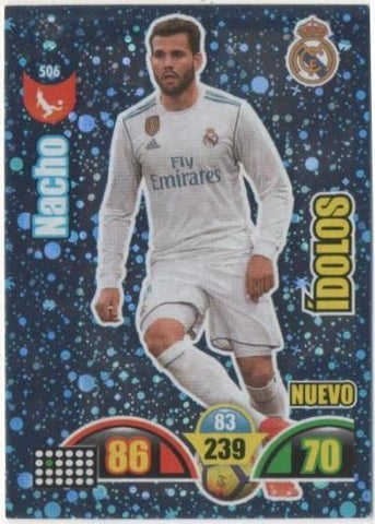 Cromo E00945: Album 2-Trading Car Game 2017-18, Nacho-ÍDOLOS: Real Madrid. Defensa
