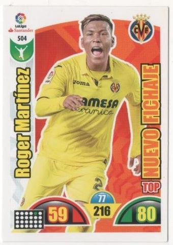 Cromo E00943: Album 2-Trading Car Game 2017-18, Roger Martínez: Villareal C.F. Delantero