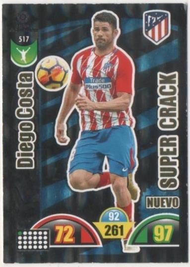 Cromo E00957: Album 2-Trading Car Game 2017-18, Diego Costa-SUPER CRACK: At. De Madrid.Delantero