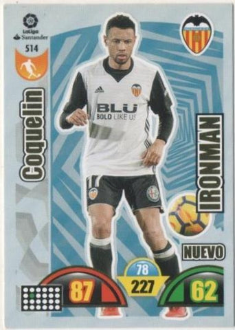 Cromo E00954: Album 2-Trading Car Game 2017-18, Coquelin-IRONMAN. Valencia C.F. Medio