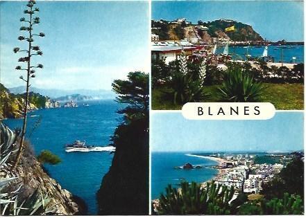 POSTAL L01393: Vistas de Blanes, Girona