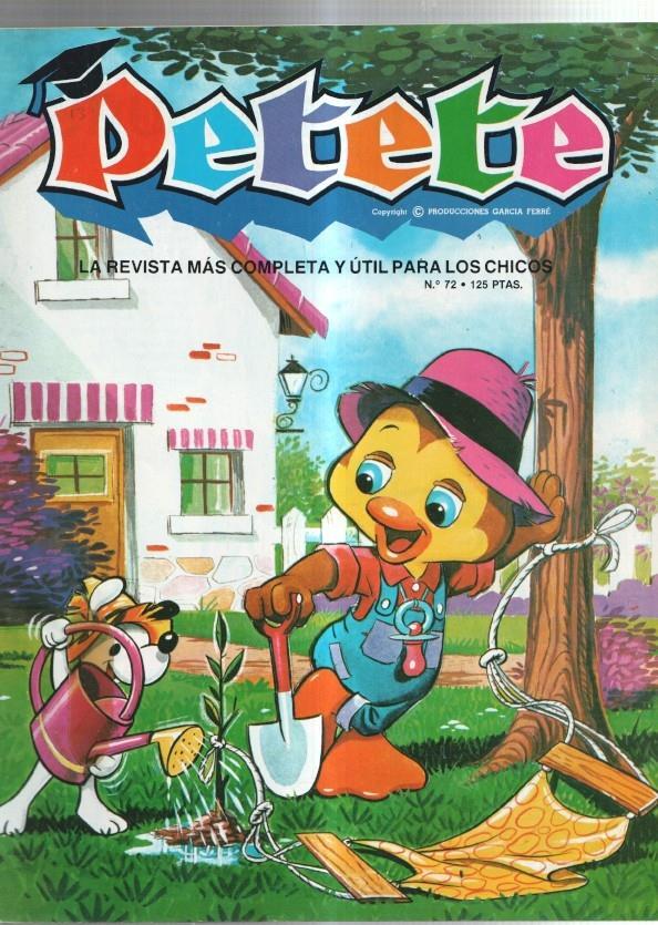 Petete numero 072 (falta pliego central)