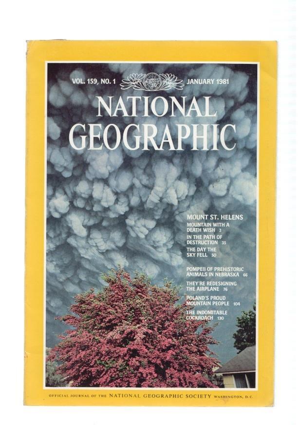 National Geographic, vol. 159 num. 01, january 1981: Mount St. Helens, Mountain