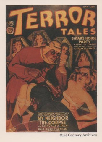 Cromo E001985: Cards. Women in Terror nº 42, Terror Tales