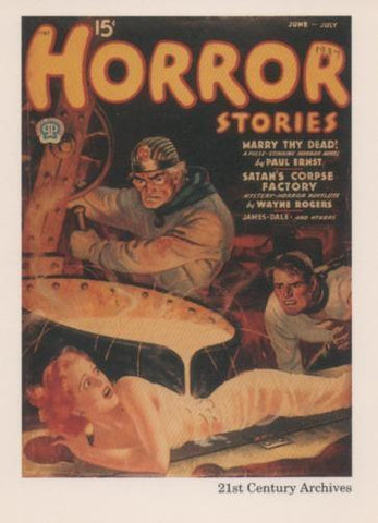 Cromo E001978: Cards. Women in Terror nº 35, Horror Stories