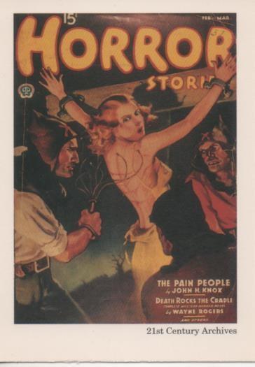 Cromo E001974: Cards. Women in Terror nº 31, Horror Stories