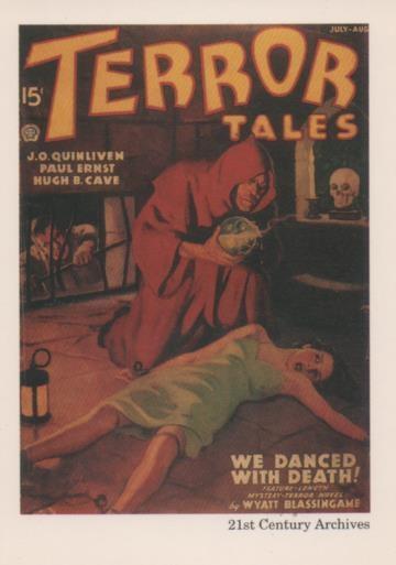 Cromo E001970: Cards. Women in Terror nº 27, Terror Tales