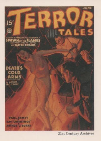 Cromo E001969: Cards. Women in Terror nº 26, Terror Tales