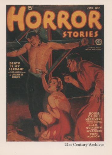 Cromo E001968: Cards. Women in Terror nº 25, Horror Stories